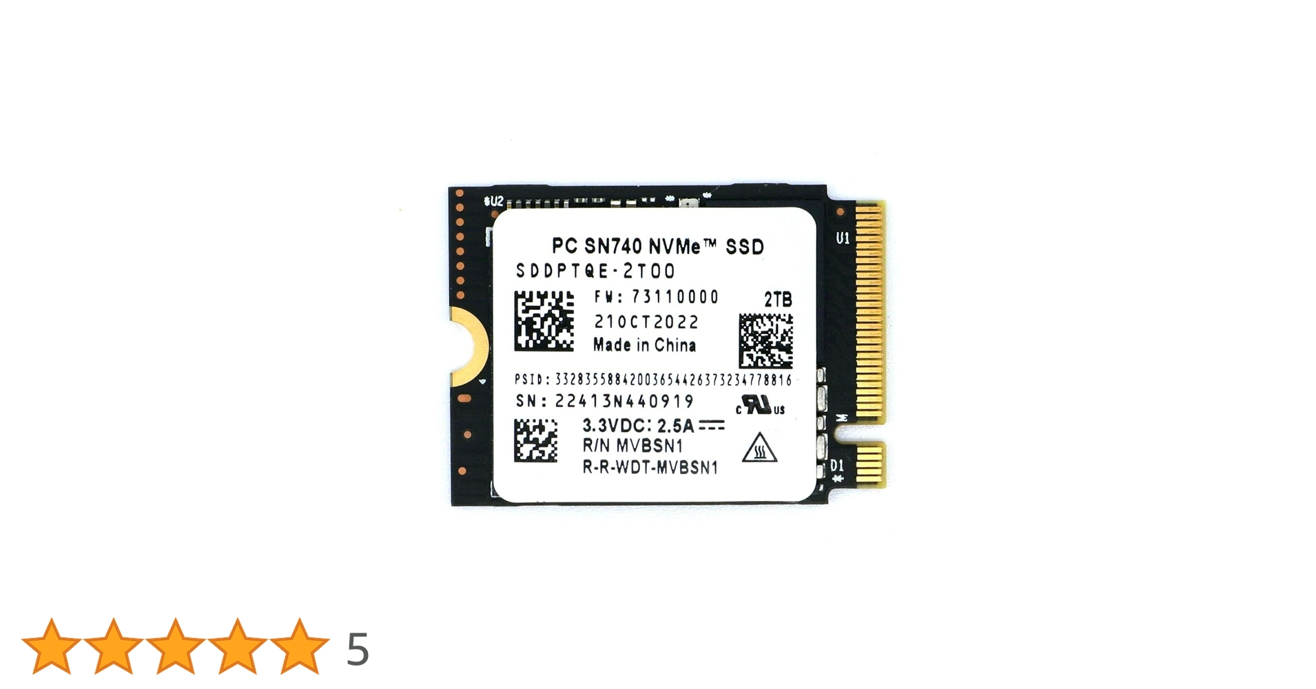 【未使用】 WD SN740 2TB SSD PCIe NVMe 2230 Amazon.in: Buy Western Digital WD SN740 2TB M.2 SSD 2230